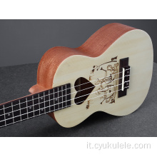 Ukulele con grafica a tazza da 23 pollici